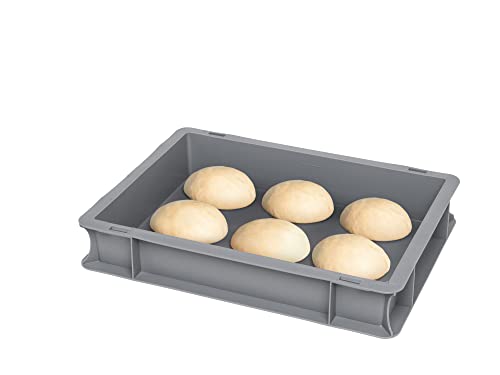 TOMASETTI Caja de pizza sin tapa – Tamaño de la caja de pizza: 30 x 40 x 8 cm – Bandeja para masa de pizza y más – Práctico accesorio para pizza como caja apilable para pizza, caja de fermentación