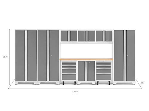 Image of NewAge Products Bold Series White 10 Piece Set, Garage Cabinets, 56976