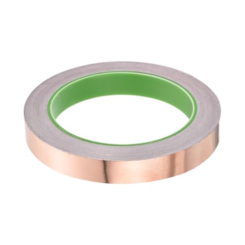 Image of PATIKIL Copper Foil Tape 0.59 Inch x 66 Feet 0.05mm Thick Double Sided Conductive Adhesive EMI Shielding for Electronics, Circuits, Grounding