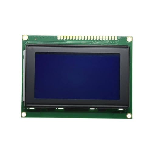 12864A 3.2 Inch 128x64 LCD Screen Module LCD Display Module Blue IIC/I2C 5V KS0108