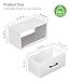 Adowes Floating Nightstand Shelf with Drawer, Wall Mounted Nightstand, Floating Drawer for Wall, Small Nightstand with Drawer, Floating Bedside Shelf for Bedroom, White