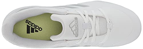 Adidas Women's Purehustle 2 Md Baseball Shoe, White/Silver Metallic/Silver Metallic, 8.5 #TOP4