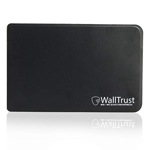 WallTrust RFID NFC Blocker Hartplastik Schutzhülle - 6 Stück - Kartenschutzhülle für Kreditkarten Ausweis transparent - Sicherheit gegen Datenklau Kartenhülle und EC Karten Bankkarten 2