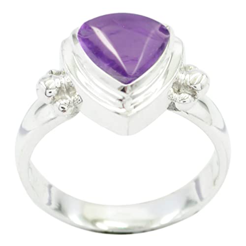 Bague en pierres précieuses pour femmes et hommes en argent massif