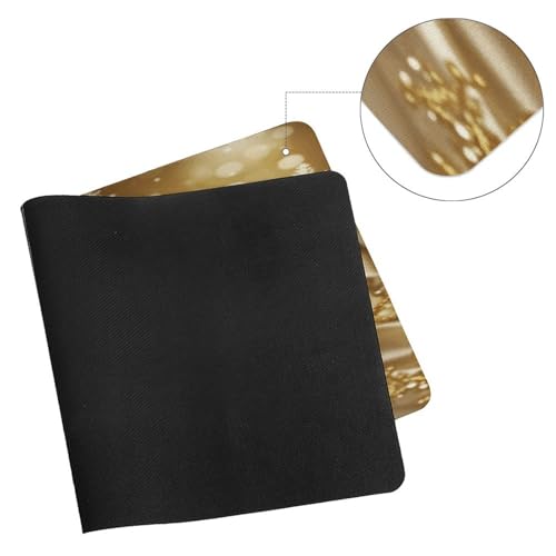 Pad para escritorio grande Gold Silk Navidad impermeable miniatura 7