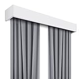  ANSNOW Engrenage de Boîte À Rideaux, Rail de Boîte Intégré, Déflecteur En Alliage D\'Aluminium, Rail Anti-Poussière Et Anti-Fuite Et Lisse, Boîte À Rideaux À Rail Intégré/Une Orbite