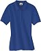 Hanes Women's 7 oz Hanes STEDMAN Cotton Pique Polo, XL-Deep Royal