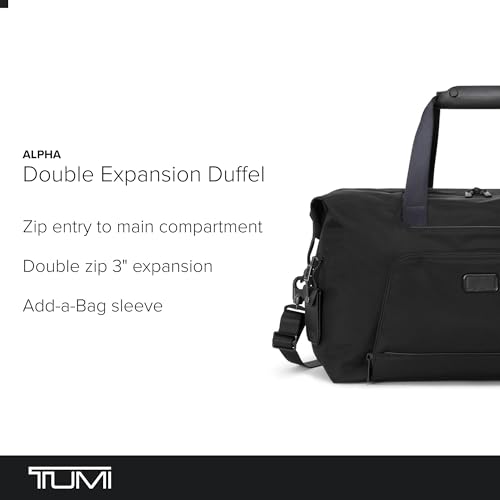Image of TUMI - Alpha Double Expansion Duffel - Business & Weekend Travel Duffel Bag - Designed for Durability & Functionality