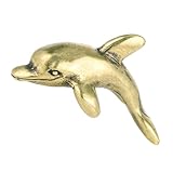 Ornements de dauphins : présentent une taille compacte, sans prendre trop de place bureau, figurines d'animaux en laiton