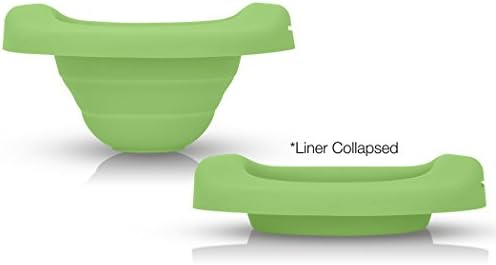 Reusable Collapsible Travel Potty Liner : Kalencom Potette Plus Potty Liner for Home Use with The 2-in-1 Potette Plus Potty (Sold Separately) (Green)