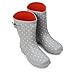 Jileon Mid Calf Rain Boots - Specially Designed For Wide Feet, Ankles or Calves - Half Height Waterproof Durable Wide Calf Rain Boots