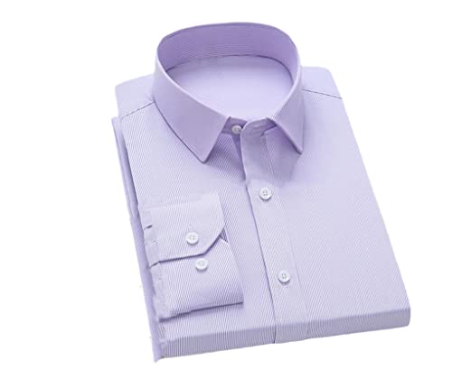 Chemise à manches longues et à rayures homme idéale pour le bureau et réunions professionnelles