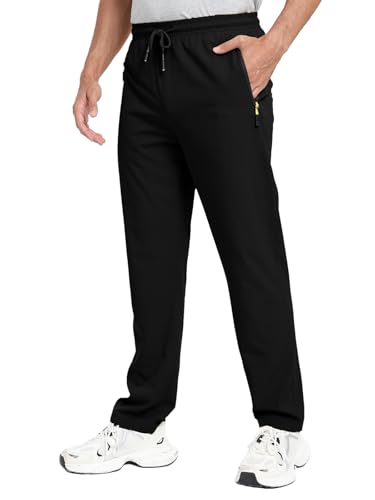 Men's Lightweight Hiking Pants Elastic Waist Water Resistant Quick-Dry Sweatpants for Running Traveling Outdoor Work