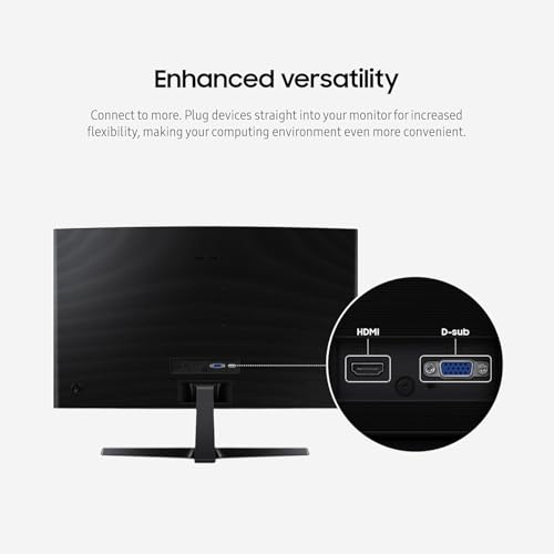 Image of Samsung 24 inch Essential S3 (S36GD) Series FHD 1800R Curved Computer Monitor | Advanced Eye Comfort | 100 Hz | Game Mode | HDMI and D-sub Ports