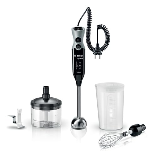 Bosch ErgoMixx - Batidora de mano, potencia750 W, 12+1 velocidades...