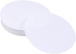 PLAFOPE 200pcs Filter Paper Lab Grade Filter Paper Fine Filter Paper White Round Equipment Filter Paper Quantitative Qualitative Lab Filter Paper Filtration Paper Filter Paper