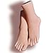AFYH Silicone Pieds Modèle, 36# Pied de Mannequin Femme TPE en Silicone Souple avec Une Texture Claire, utilisé pour Afficher des Bas et des Bracelets de Cheville à Talons Hauts 1 Paire