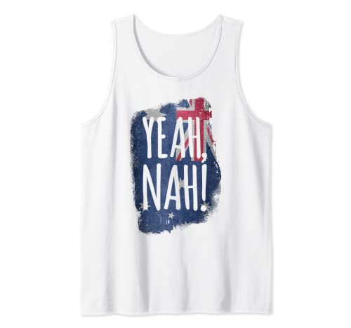 Sí, nah! - Aussie Slang de la bandera australiana Camiseta sin Mangas
