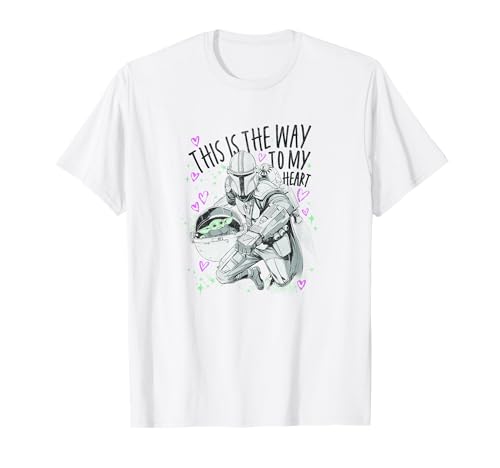 T-shirt Star Wars Mandalorian pour la Saint-Valentin et fans de Grogu