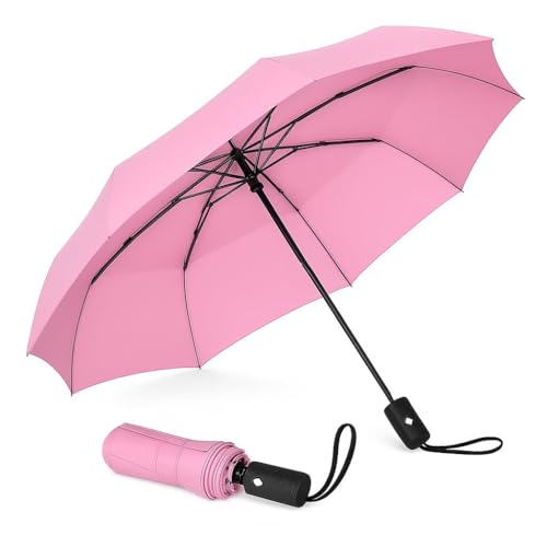 Image of Umbrella for Women | Umbrellas for Men | UV Coated 3 Fold Umbrella for Rain with Auto Open and Close Small Folding Travel-Foldable Windshield