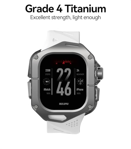 Caja titanio Apple Watch Ultra 49mm Aulumu A01 protege contra golpes diarios 3