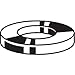 M24 x 44 mm OD Zinc Plated Finish 140HV Steel Flat Washers, 10 pk.