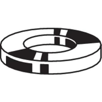 1-1/4" x 3" OD Zinc Plated Finish Low Carbon Steel