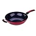 Padella antiaderente Fondo piatto non rivestito Wok 34cm Fondo piatto multifunzionale per uso domestico Padella antiaderente a bassa fumosità per fornello a induzione a fuoco diretto Fornello a gas