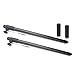 Sound Town 2-pack Subwoofer/Speaker Poles with Adjustable Height, with M20 Threaded Lower End & 35mm Adaptor, Black (STSDA-ADM54B-PAIR)