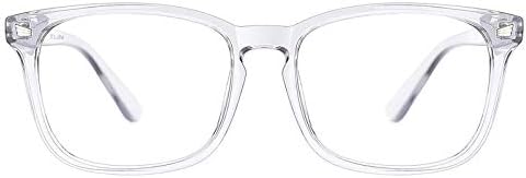 TIJN Blue Light Blocking Glasses Square Nerd Eyeglasses Frame Computer Game Glasses