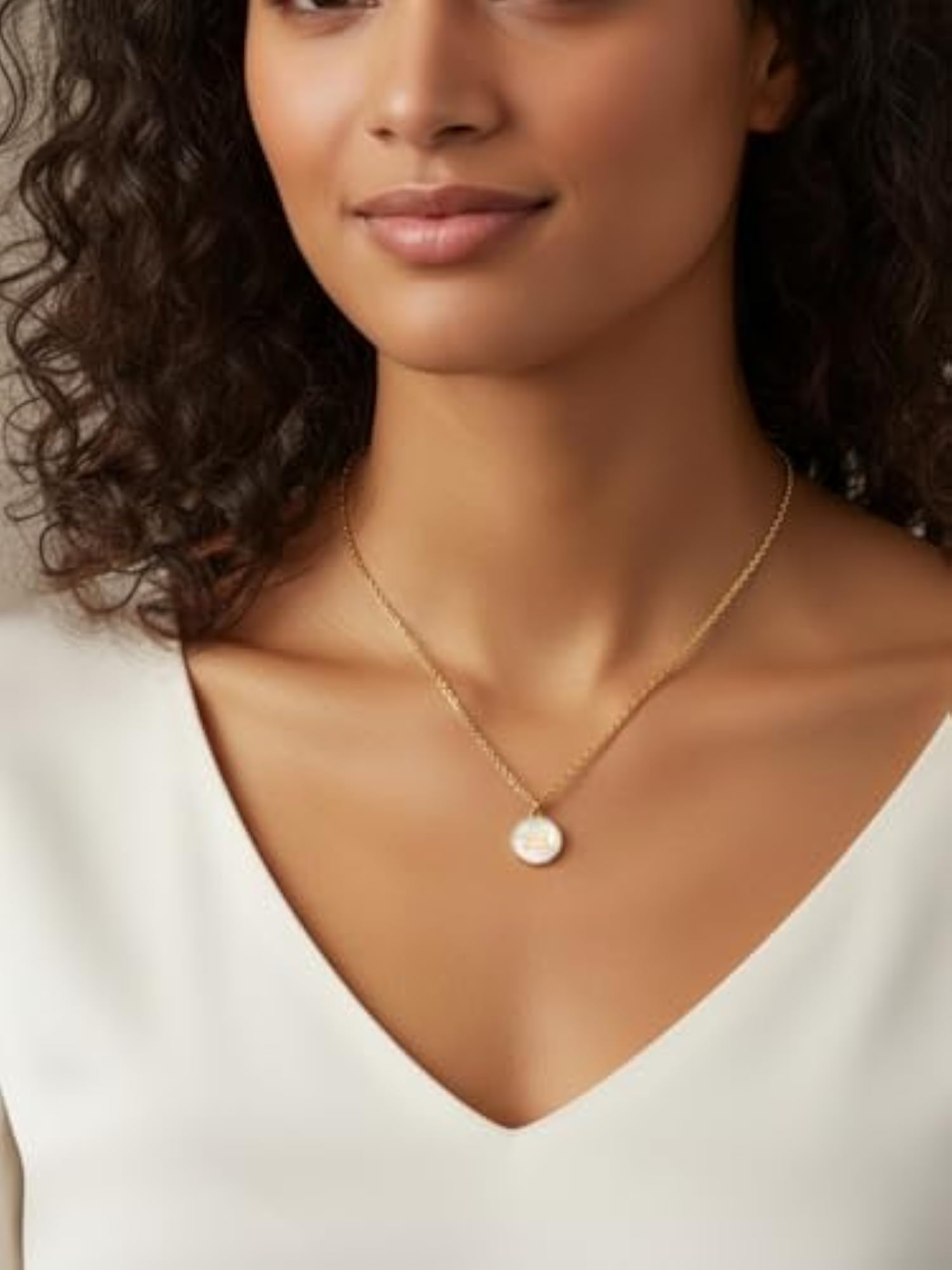Caroline Gold Plated Necklace, Adjustable