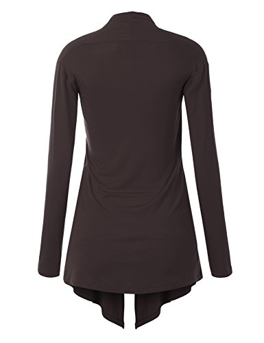 Image of Made By Johnny Women's Open Front Cardigan Lightweight Soft Drape Long Sleeve Cardigan for Work Travel Casual