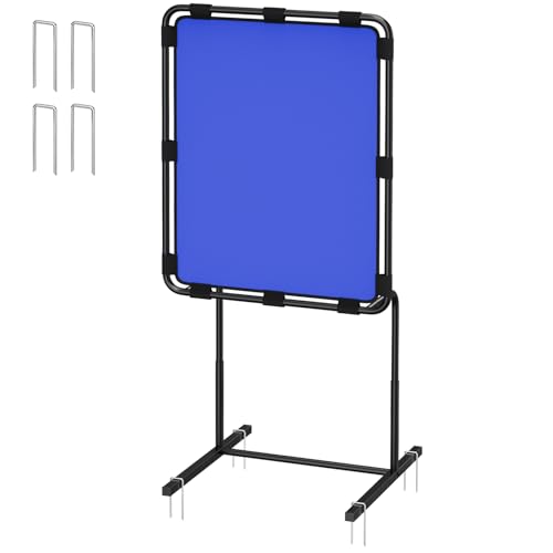 Baseball Strike Zone Target for Plastic Balls Adjustable Height Pitching Target Strike Zone Blue