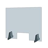 日本製 飛沫感染予防 アクリルパーテーション 板厚5mm 多種サイズ 特大足付 安定性重視 組立簡単 角丸加工 (幅600ｘ高さ600mm 窓あり) kap-r6060-m3020