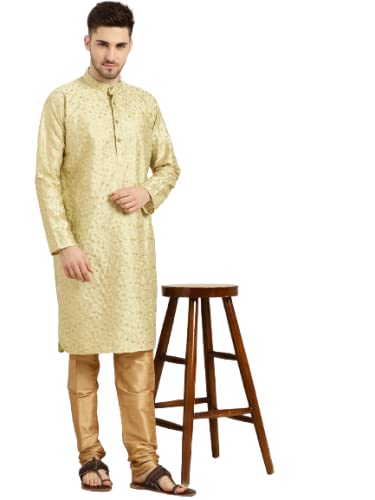 Sojanya (Since 1958 Men'S Silk Blend Embroidered Only Kurta