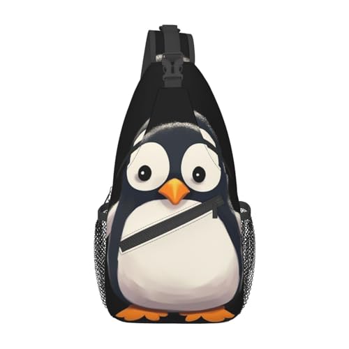 Sling Bag para hombres y mujeres con diseño Pinguino miniatura 1
