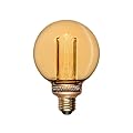 Next Glow Vintage Globe led, G25 G80 3.5W Eq 20W E26 led Bulb Base, Dimmable, Soft Warm Ambe, 120 Lumen Round Decorative light bulb for Home, Vanity, Kitchen, Restaurant
