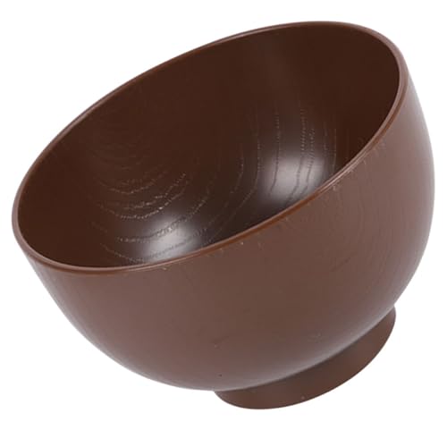 CANIGHT Tazón de Sopa Japonés de Madera Diseño Estilo Tradicional, 1 Pieza, Cuenco Pequeño para Miso, Arroz y Fideos, Apto para Restaurante y Uso Doméstico