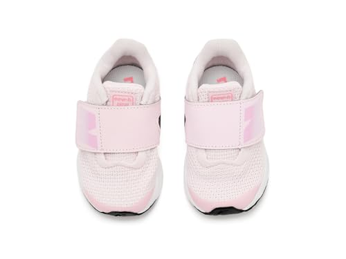 Image of New Balance Kid's Fresh Foam Arishi V4 Hook & Loop Running Shoe, Pink Salt /Double Bubble, 4 XW Infant