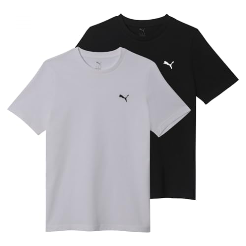 2 er Pack Puma ESS Logo Tee Multipack M T-Shirt Herren Rundhals 692313 52 – Ansicht 1