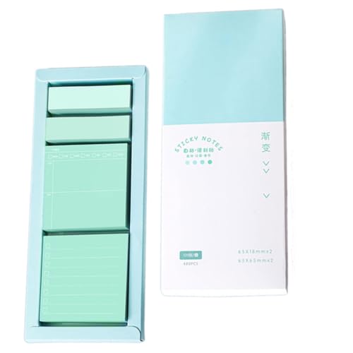 アソートカラーメモ帳ノート学校オフィス用環境に安全な紙簡単に剥がせるポータブル収納ケースリサイクルメモ帳