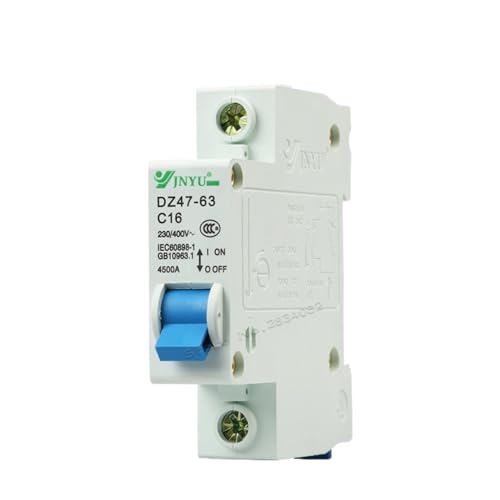 Disjoncteur 1P courbe C DZ47 monophasé de 6A à 63A pour tableau électrique