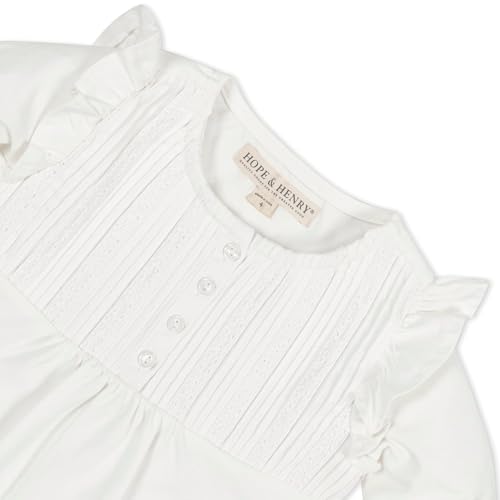 Image of Hope & Henry Girls' Peter Pan Mix Media Top