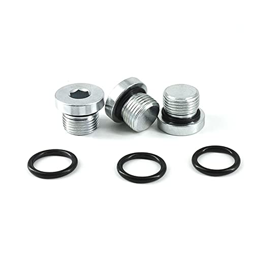 5/16"-24 3/8"-24 7/16"-20 1/2"-20 9/16"-18 3/4"-16 7/8"-14 UNF SAE Male Thread Hex Socket Head End Cap Plug Pipe Fitting - (Size: 7l16-20 UNF)