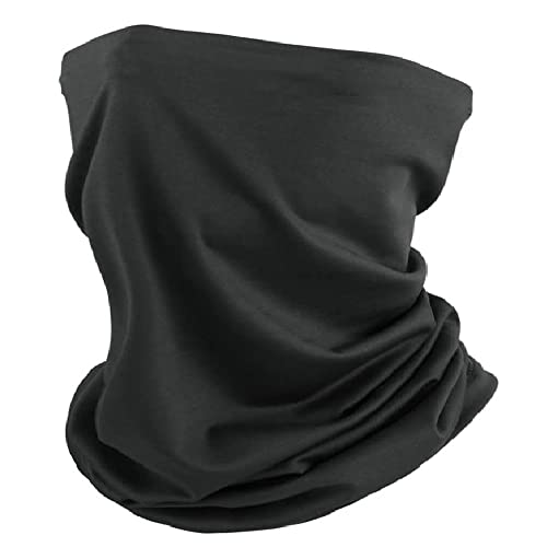 Image of XJARVIS Bandana & Neck Gaiter Scarf for Men & Women | Odor-Free, Breathable, Super Soft, Durable & Multifunctional | Headband, Face Mask, Dust & Sun Protection - Free Size, Black