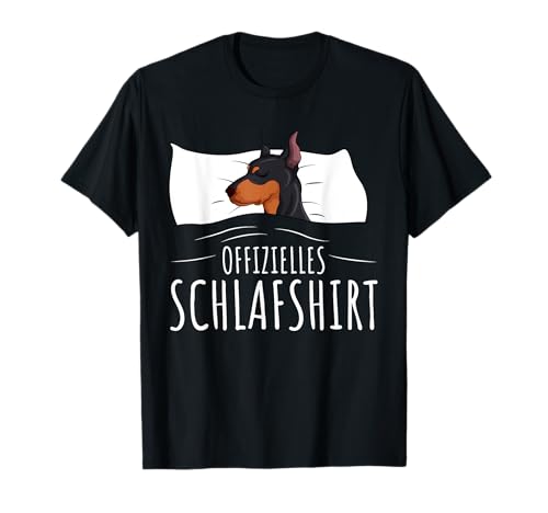 Offizielles Schlafshirt Dobermann Doberman Hunde T-Shirt
