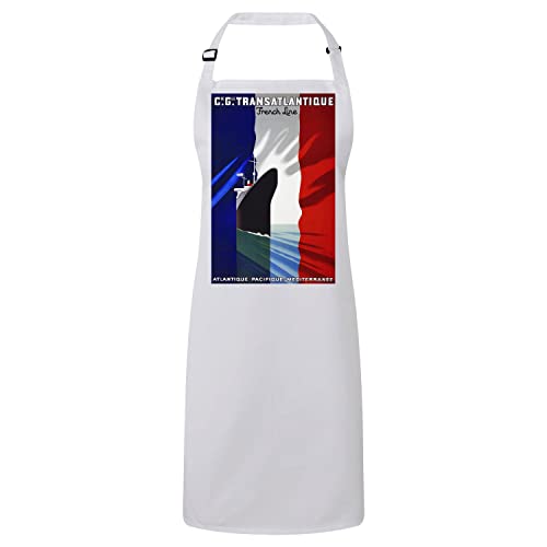 Tablier cuisine Transatlantique souvenirs de France