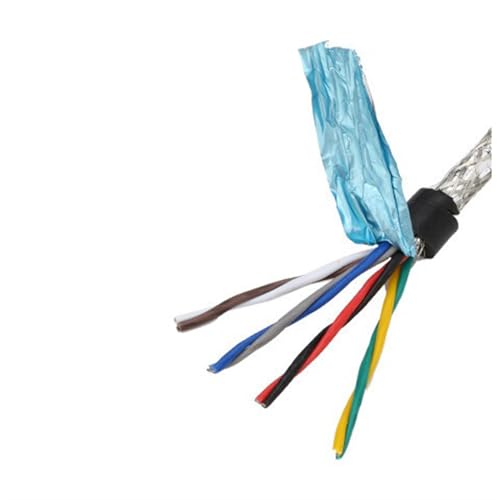 Cavo elettrico a 2 poli, Cavo schermato a doppino intrecciato, 1 metro 20AWG 22AWG 18AWG 2 conduttori 4 6 8, filo di segnale comunicazione in rame puro da 485 metri(8 Core 20awg 0.5mm)
