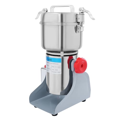 Elektrische Getreidemühle, Trockenschleifmaschine, Kommerzielle Gewürzmühle,Pulverisiermaschine aus Rostfreier Stahl, Max.4.5KW, zum Mahlen von Trockengütern (Erdnüsse,Sesam,usw) (1000, g, 1) Elektrische Getreidemühle, Trockenschleifmaschine, Kommerzielle Gewürzmühle,Pulverisiermaschine aus Rostfreier Stahl, Max.4.5KW, zum Mahlen von Trockengütern (Erdnüsse,Sesam,usw) (1000, g, 1)