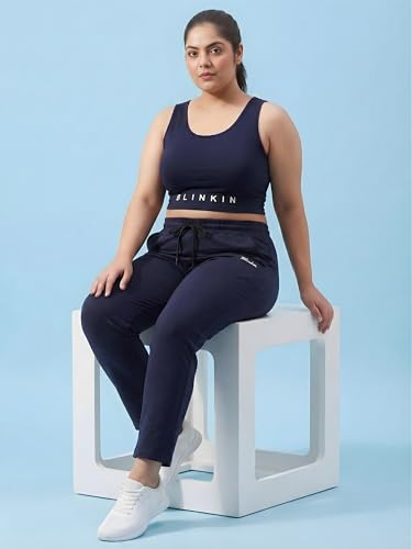 Image of BLINKIN Ankle Length Plus Size Cotton Track Pant for Woman | Ultimate Summer Lowers & Pajama for Women Pack of 2 (combo-plus-86)